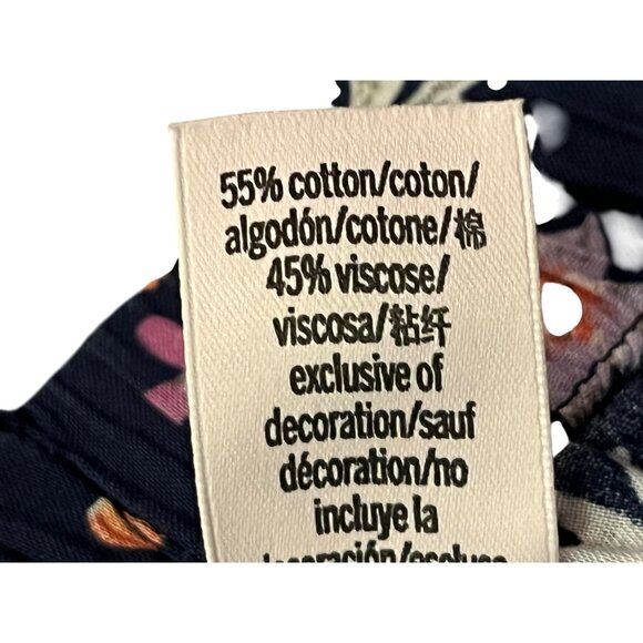 Victorias Secret Pajama Shorts Set Womens S Blue Floral Cotton Blend Used - Picture 7 of 16